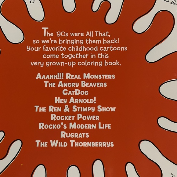 Nickelodeon The Splat Coloring the ‘90s Coloring Book - Picture 3 of 6